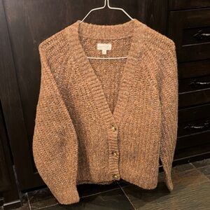 Lucky Brand Brown Knit Cardigan